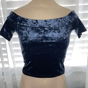 Crushed Velvet, forever 21 crop top